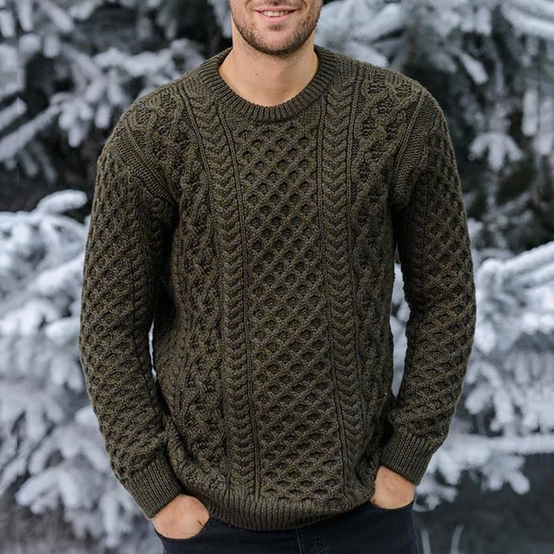 Men'S Knitted Graphic Pullover Sweater elevenforest