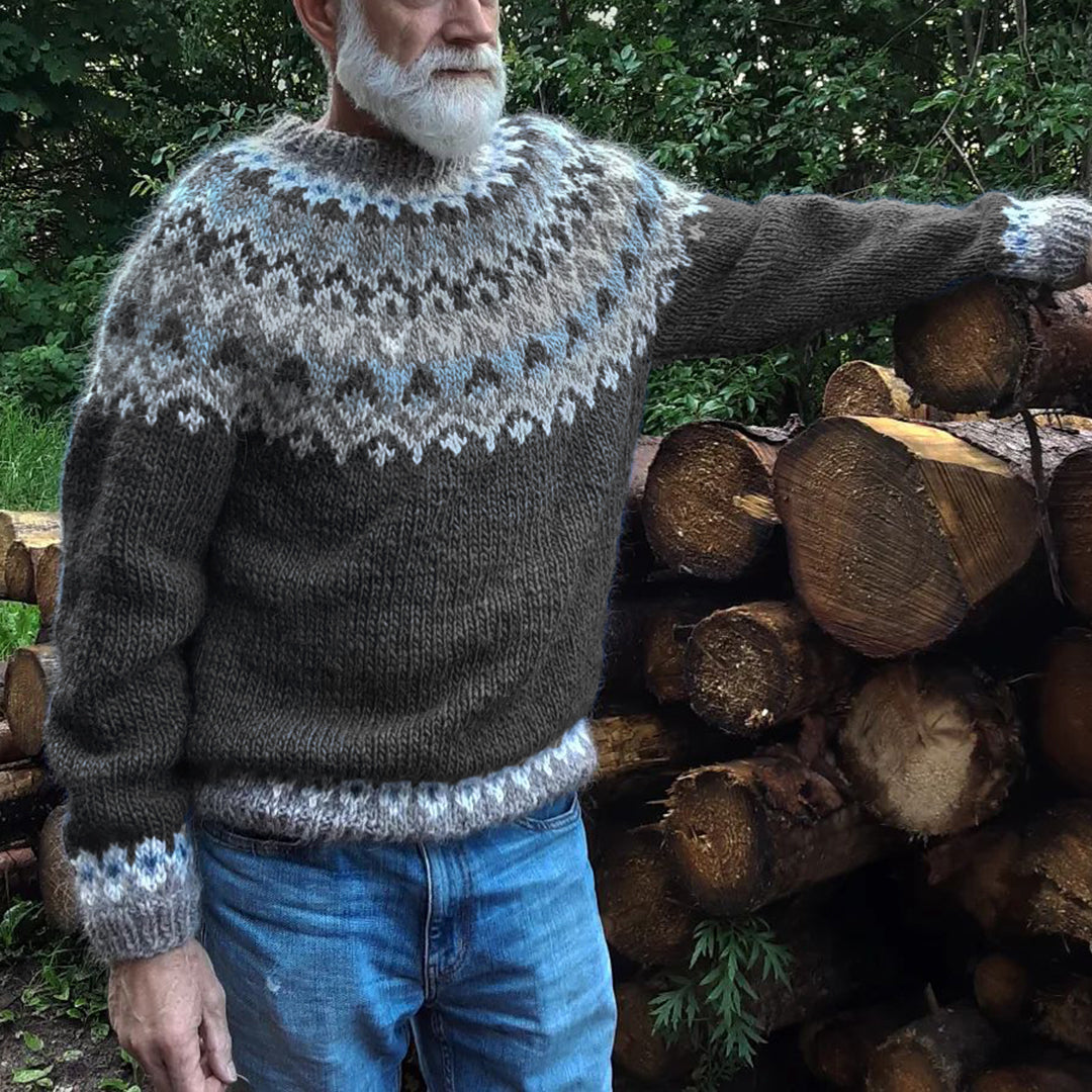 Men'S Iceland Crew Neck Sweater elevenforest