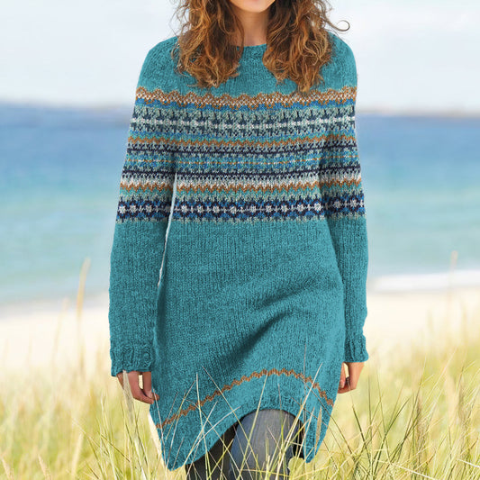 Vintage Knit Warm Sweater Dress elevenforest