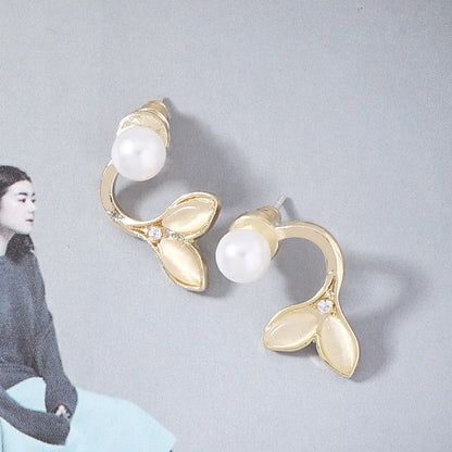 Perla Pendiente artesanal delicado