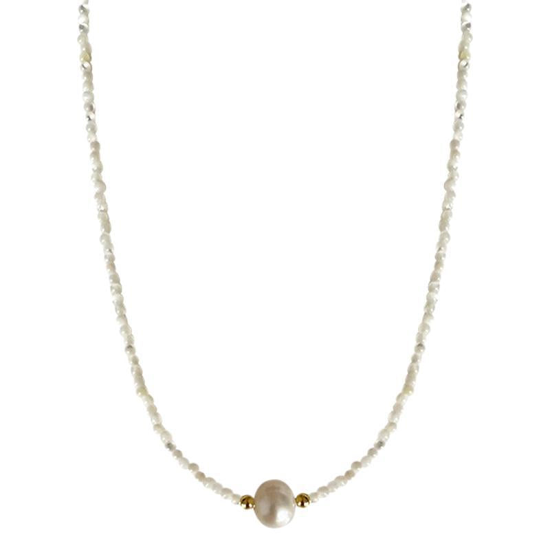 Perla Collar vintage hecho a mano