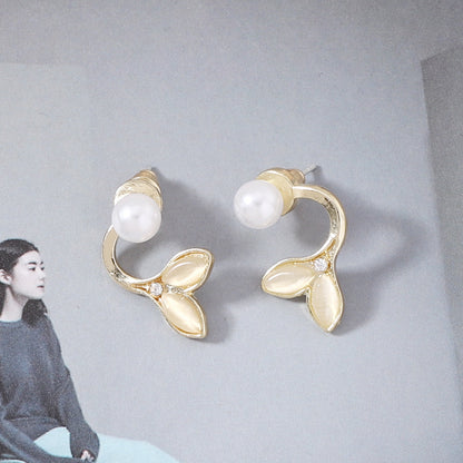 Perla Pendiente artesanal delicado