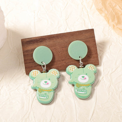 Perla Pendiente vintage hecho a mano