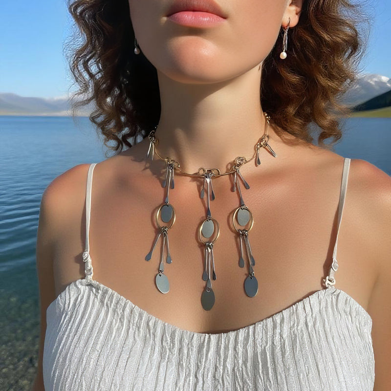 Collar vintage hecho a mano