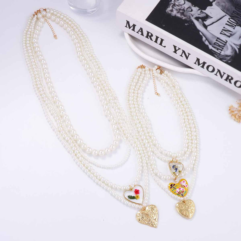 Perla Collar hermoso con estilo único