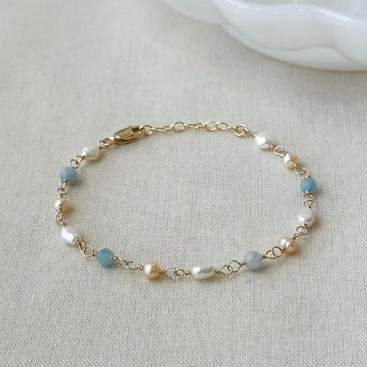 Perla Pulsera clásico con encanto atemporal