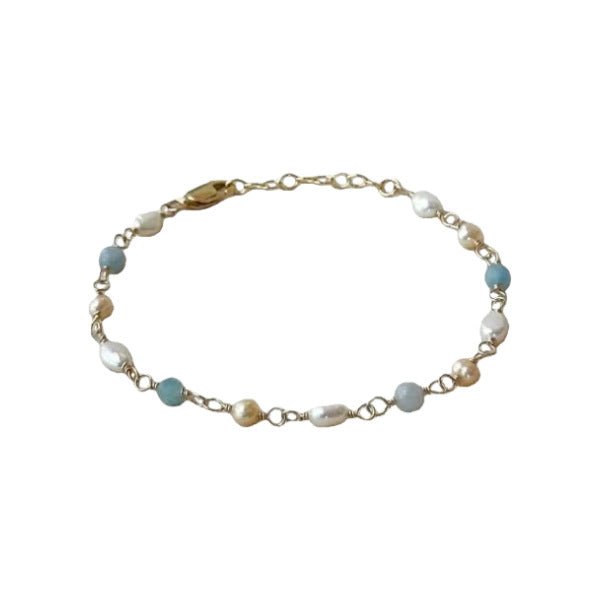 Perla Pulsera clásico con encanto atemporal