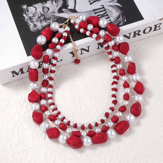 Perla Collar hermoso con estilo único