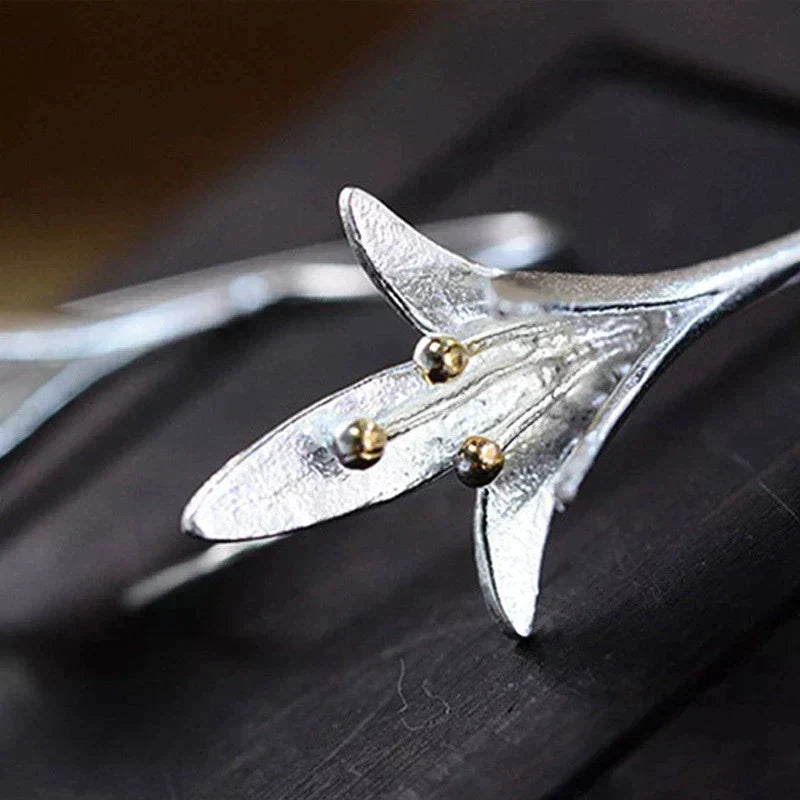 Plata Pendiente vintage hecho a mano