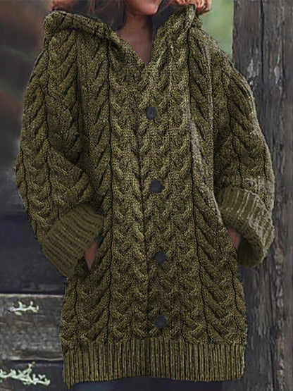 Women's Super Soft Honeycomb Aran Crew Neck Sweater elevenforest