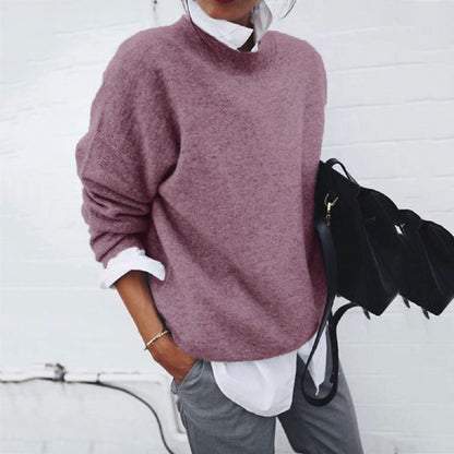 Shirt Collar Long Sleeve Fake Two Piece Sweater elevenforest