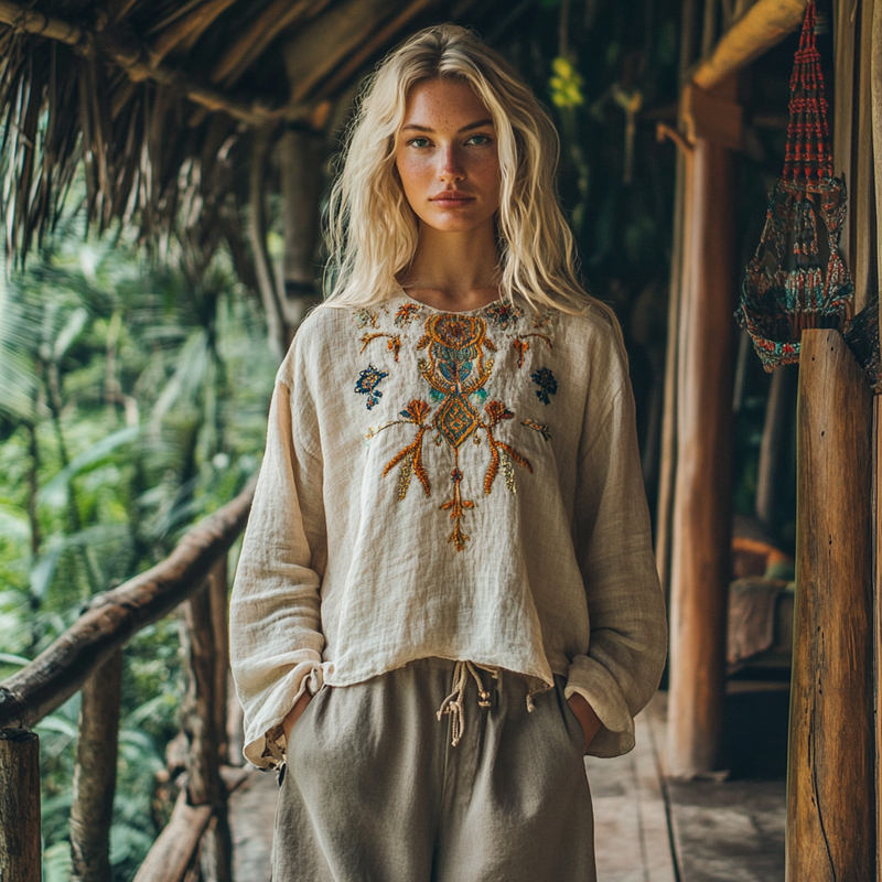 Blusa vintage clásico