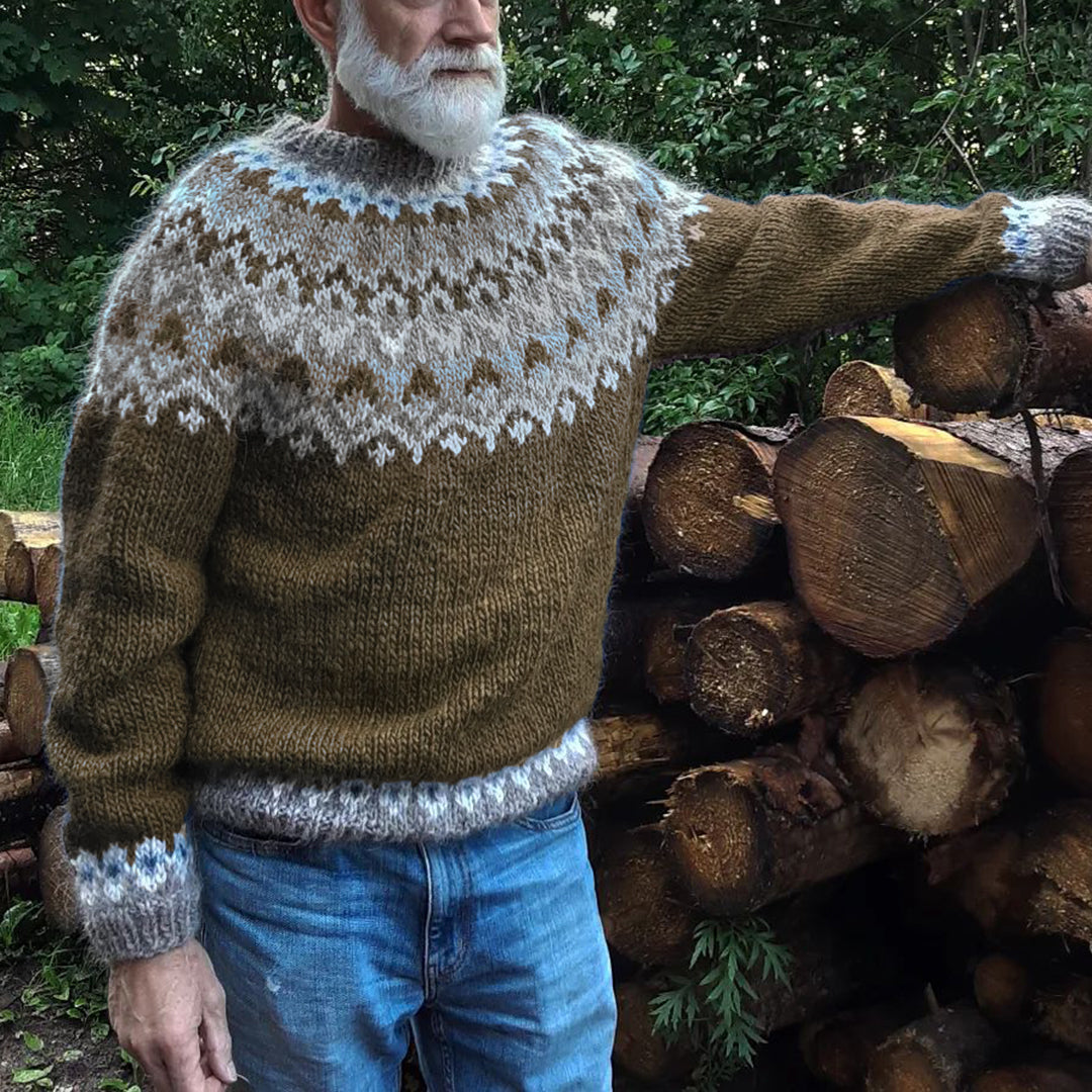 Men'S Iceland Crew Neck Sweater elevenforest